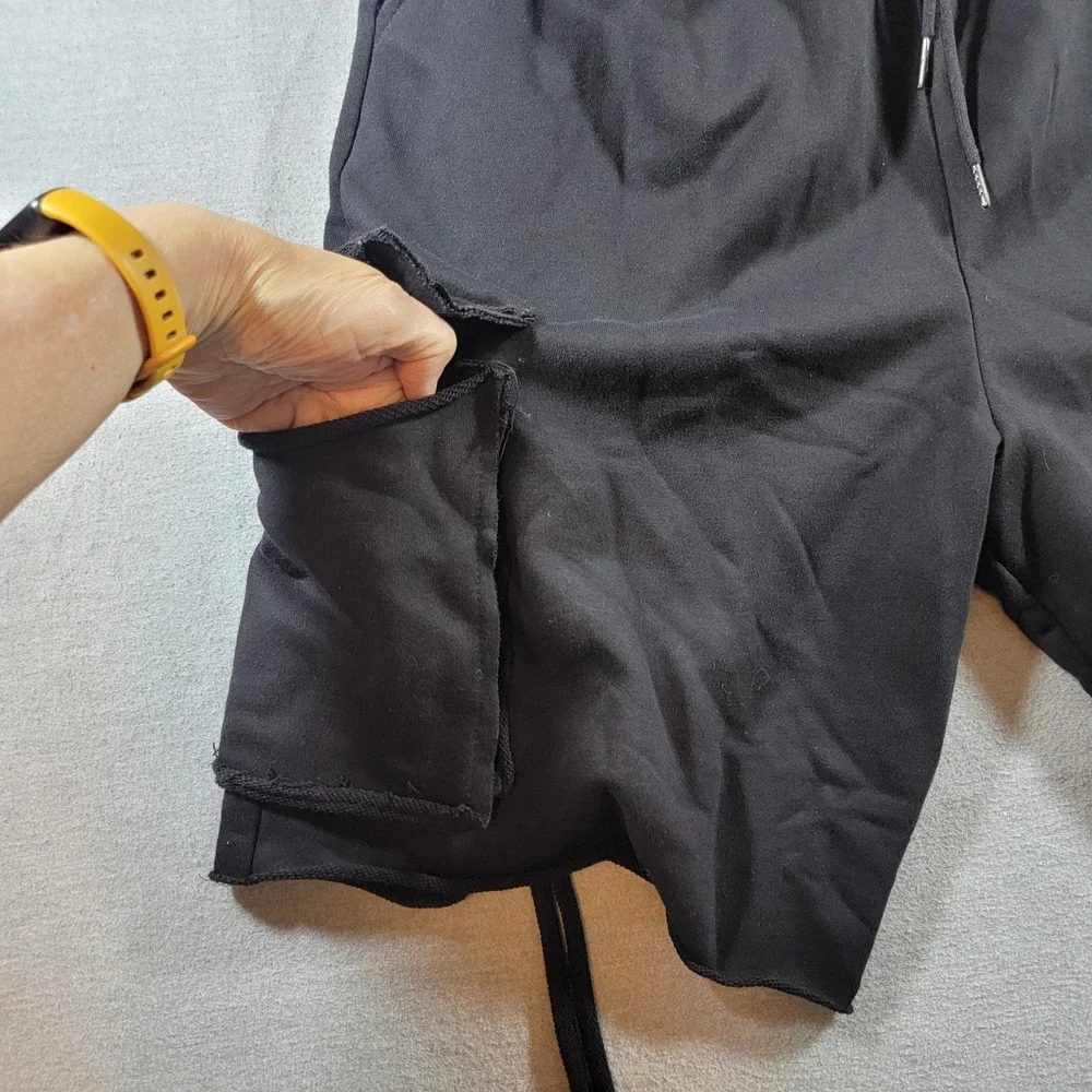11BYBBS DARK Cargo Shorts Mens Medium Black Excellent Techwear Streetwear Goth
